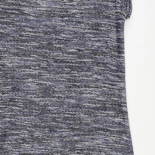New Look Womens Blue Polyester Shift Size 10 Round Neck Pullover