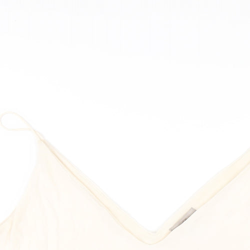H&M Womens Ivory Viscose Camisole T-Shirt Size XL V-Neck