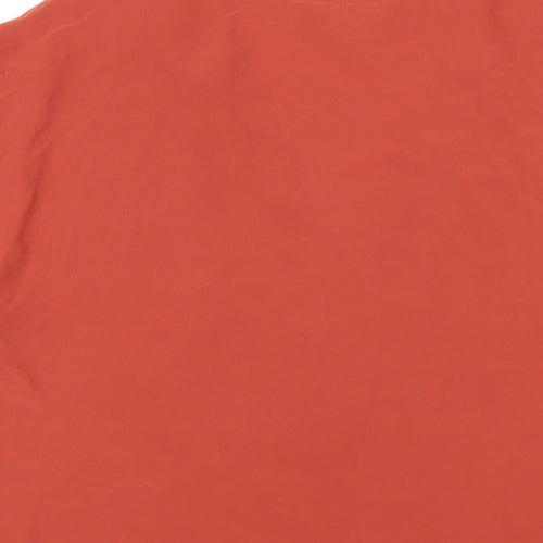 NEXT Womens Orange Modal Basic T-Shirt Size 8 V-Neck