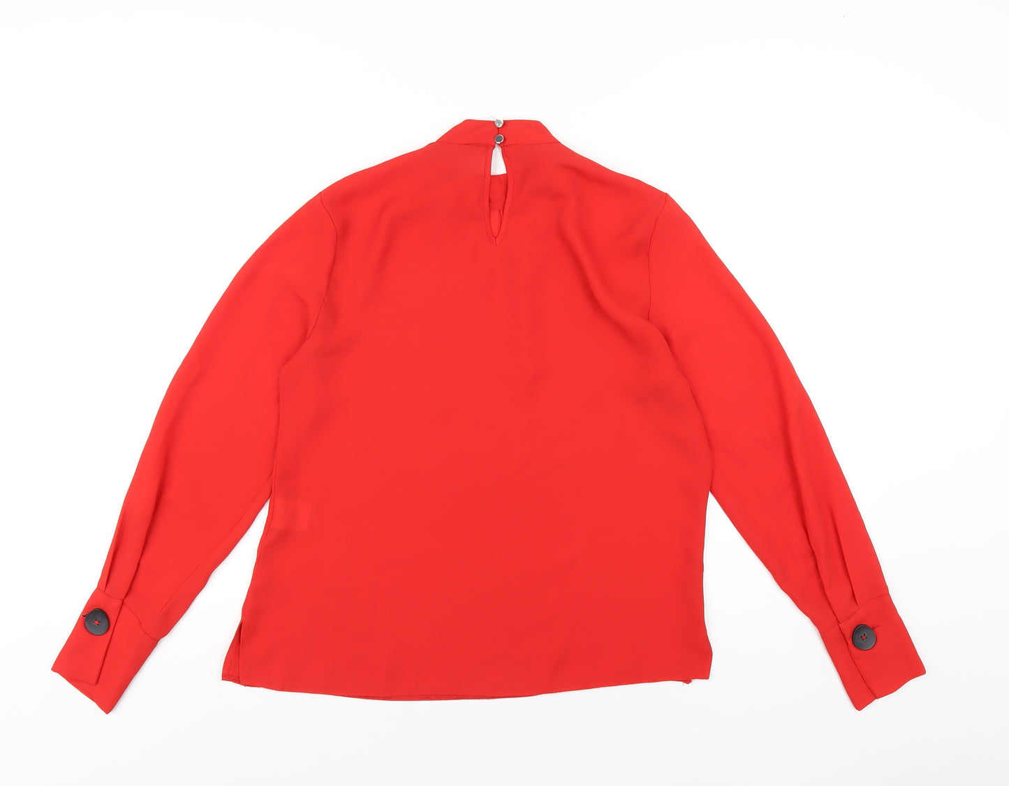 Roman Womens Red Polyester Basic T-Shirt Size 18 Mock Neck