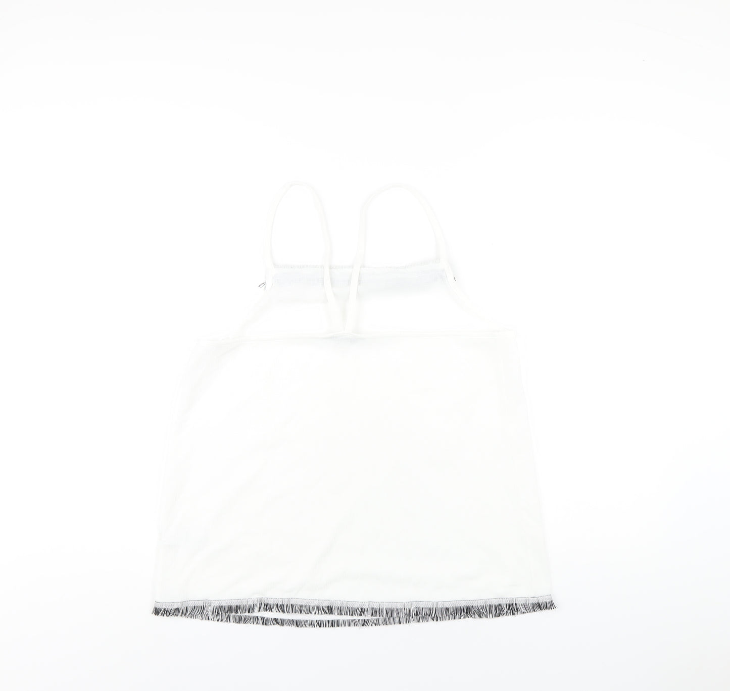 NEXT Womens White Polyester Camisole T-Shirt Size 14 Square Neck