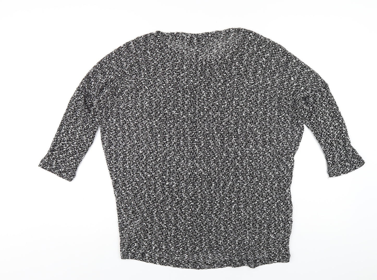 New Look Womens Black Round Neck Polyester Pullover Jumper Size 10