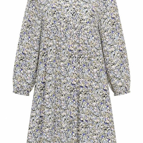 Marks and Spencer Womens Multicoloured Floral Viscose A-Line Size 12 V-Neck Button
