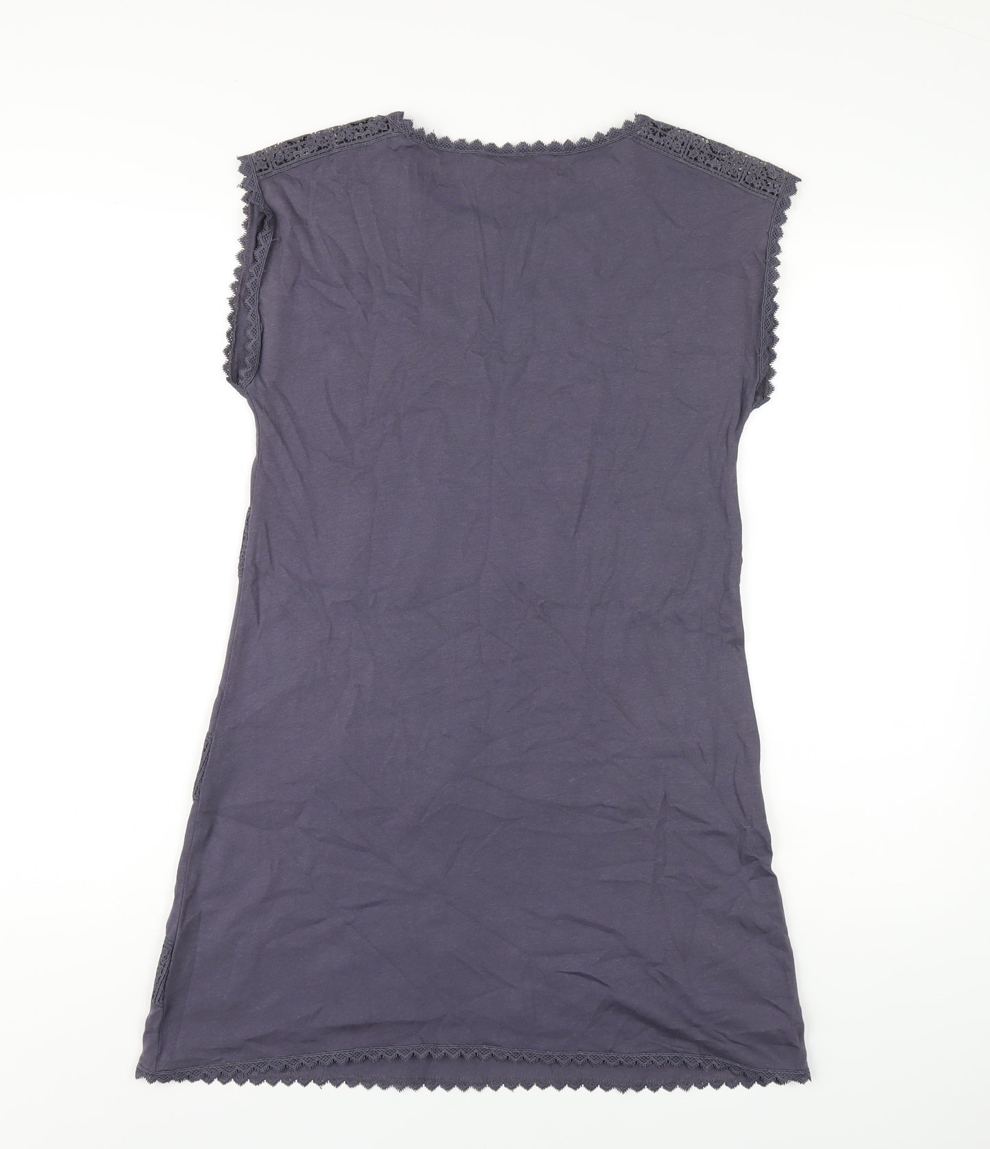 River Island Womens Blue Cotton A-Line Size 10 Round Neck Pullover