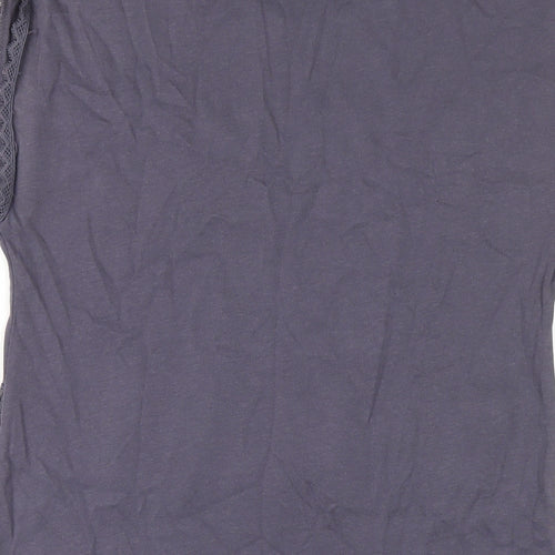 River Island Womens Blue Cotton A-Line Size 10 Round Neck Pullover