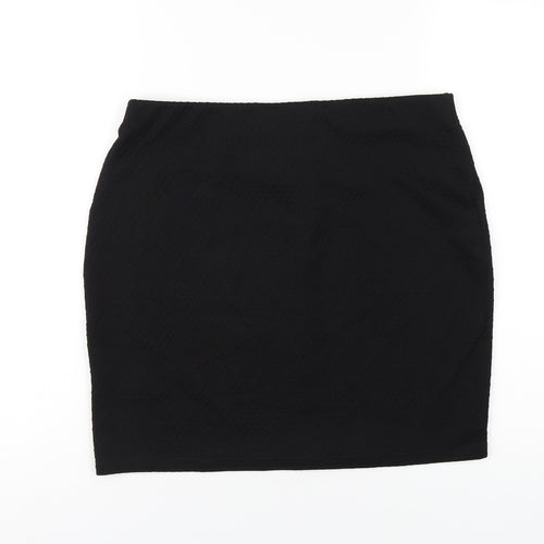 New Look Womens Black Polyester Straight & Pencil Skirt Size 14