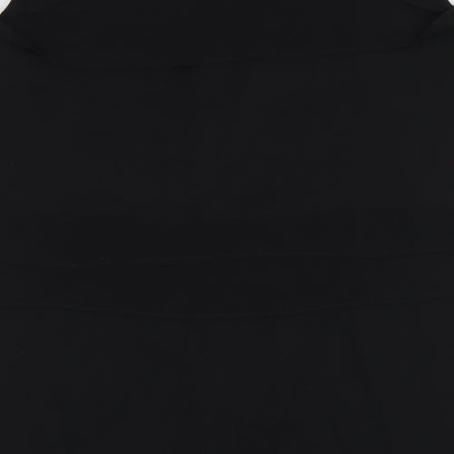 Debenhams Womens Black Polyester A-Line Size 12 Round Neck Zip