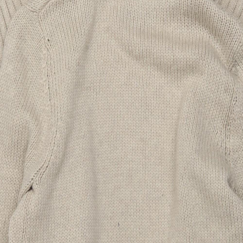 Joules Womens Beige V-Neck Acrylic Cardigan Jumper Size S