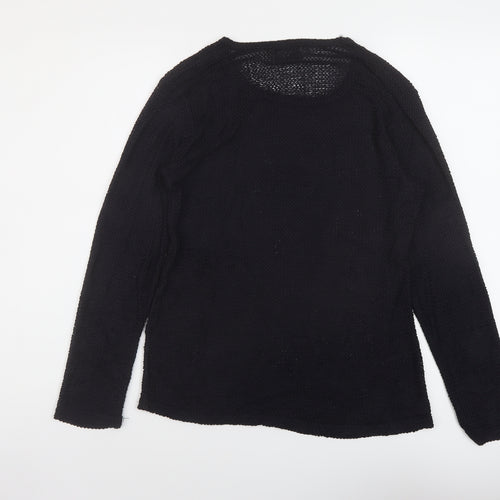 Wallis Womens Blue Polyester Basic Blouse Size 12 Round Neck