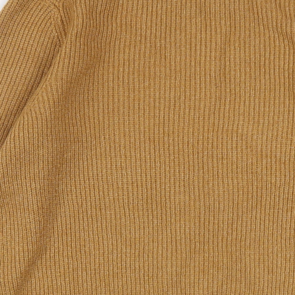 Marks and Spencer Mens Brown Round Neck Polyamide Pullover Jumper Size M Long Sleeve