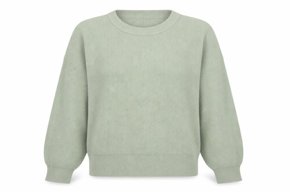 John Lewis Womens Green Scoop Neck Acrylic Pullover Jumper Size XL