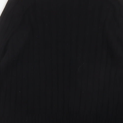 Esprit Womens Black Round Neck Polyamide Pullover Jumper Size M