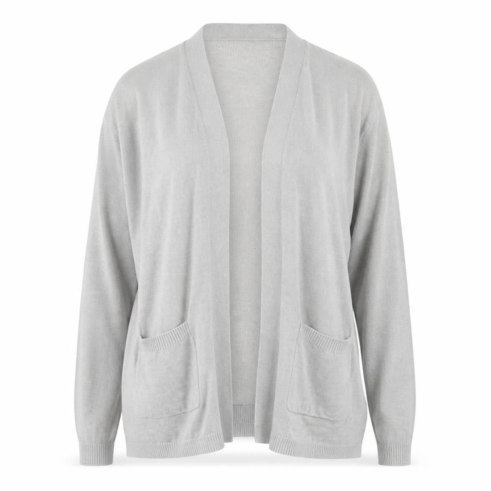 Gap Womens Grey V-Neck Linen Cardigan Jumper Size XS
