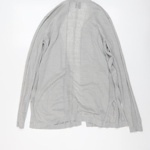 Gap Womens Grey V-Neck Linen Cardigan Jumper Size XS