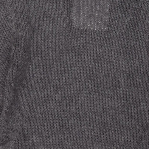 Superdry Womens Grey Round Neck Acrylic Pullover Jumper Size M