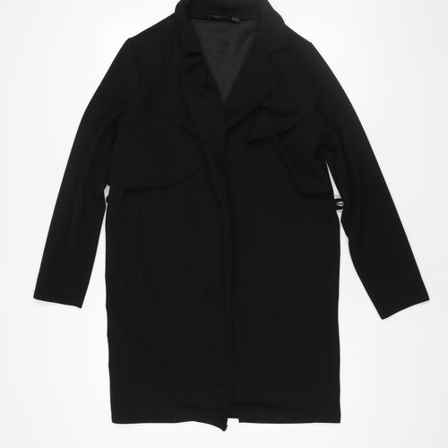 Boohoo Womens Black Kimono Jacket Size 12