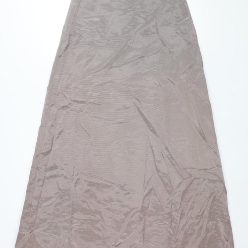 Watters & Watters Womens Grey Polyester Maxi Skirt Size 28 in Zip