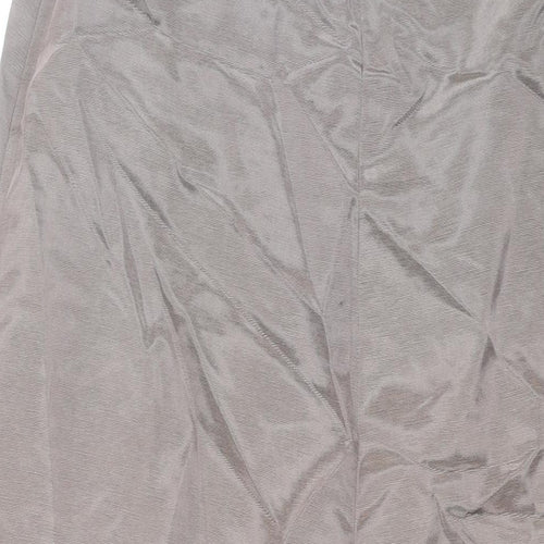 Watters & Watters Womens Grey Polyester Maxi Skirt Size 28 in Zip