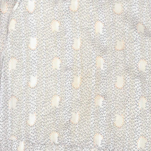 CULTURE Womens Beige Geometric Polyester Shift Size M V-Neck Pullover