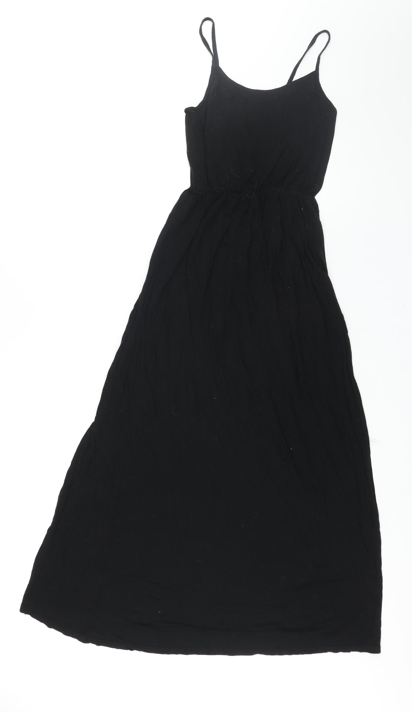 Divided by H&M Womens Black Viscose Maxi Size S Scoop Neck Pullover