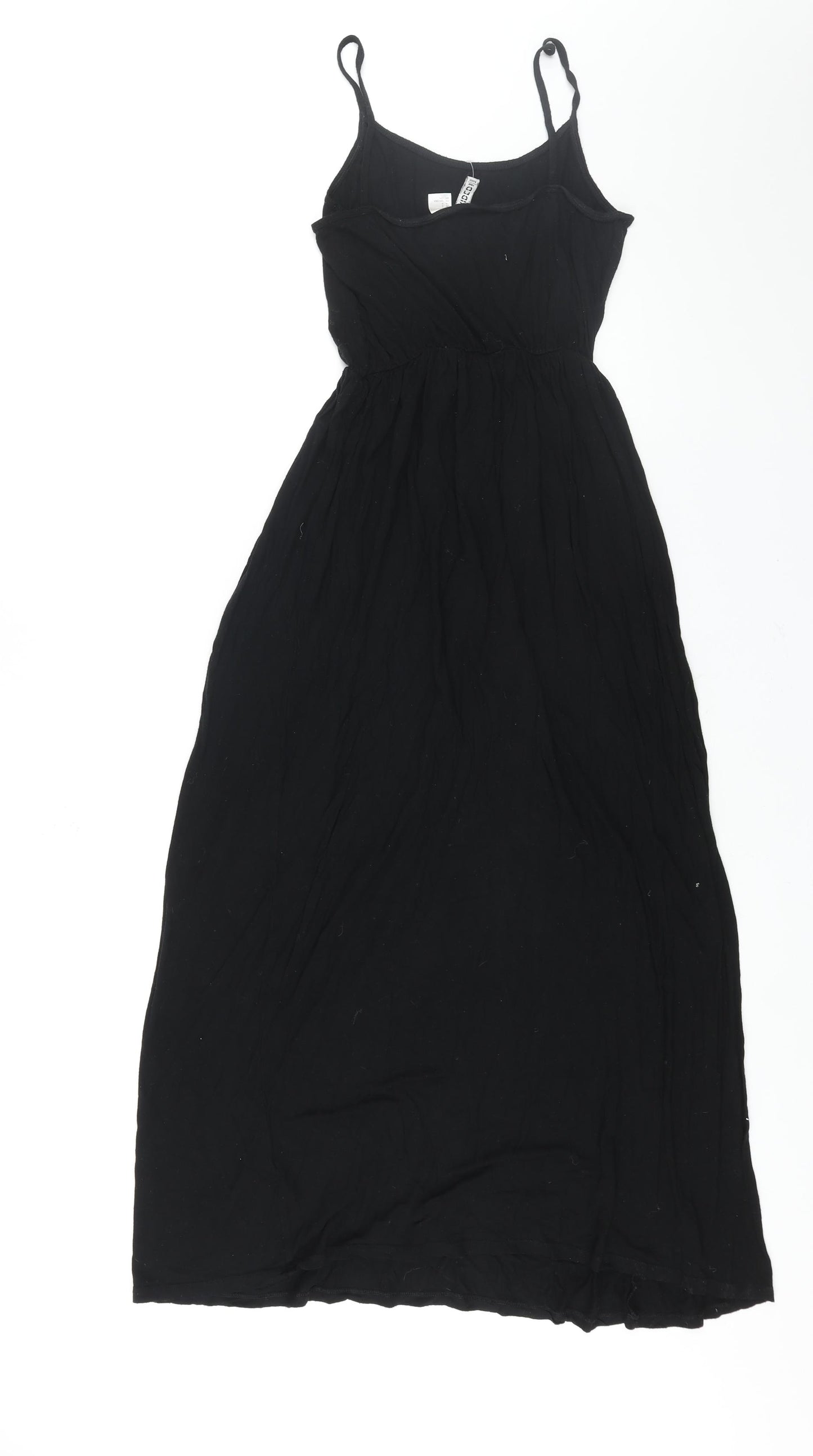 Divided by H&M Womens Black Viscose Maxi Size S Scoop Neck Pullover