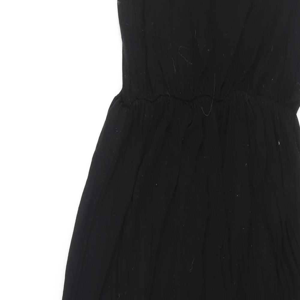 Divided by H&M Womens Black Viscose Maxi Size S Scoop Neck Pullover