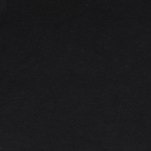 Quiz Womens Black Round Neck Polyester Pullover Jumper Size 18 - Semi Sheer Sleeves