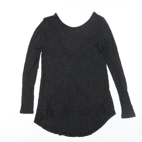ASOS Womens Black Boat Neck Viscose Pullover Jumper Size 10