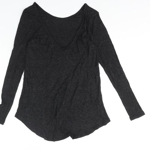 ASOS Womens Black Boat Neck Viscose Pullover Jumper Size 10