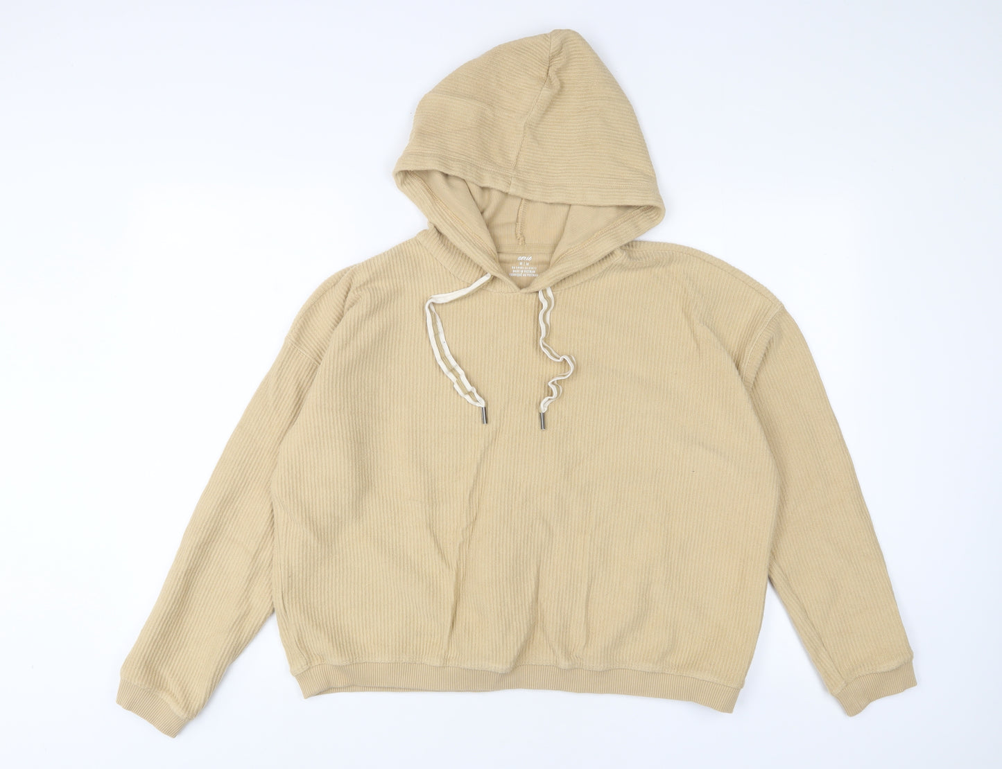 Aerie Womens Beige Cotton Pullover Hoodie Size M Pullover