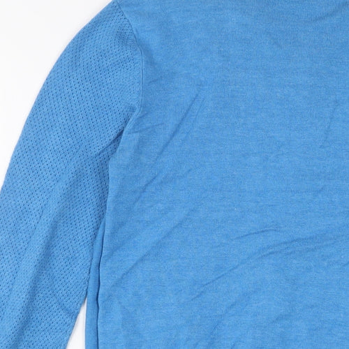 NEXT Womens Blue Round Neck Viscose Cardigan Jumper Size 8