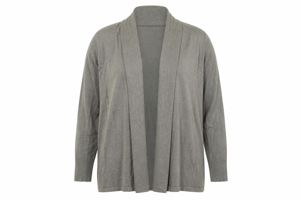 Classic Womens Green V-Neck Viscose Cardigan Jumper Size 18 - Open