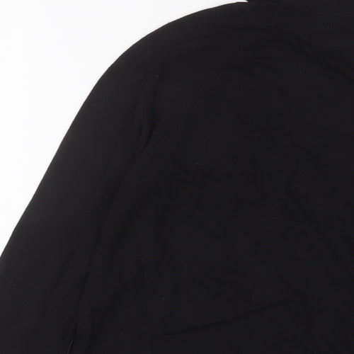 Mango Womens Black Roll Neck Acrylic Pullover Jumper Size XS