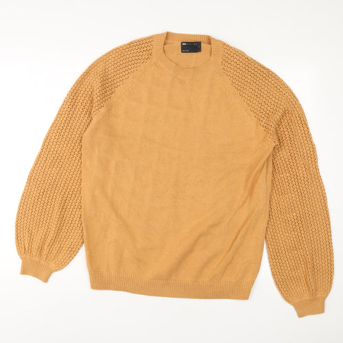 ASOS Womens Brown Round Neck Acrylic Pullover Jumper Size S