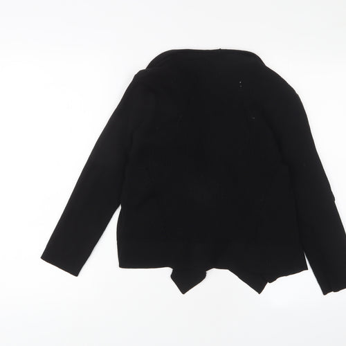 Principles Womens Black V-Neck Acrylic Cardigan Jumper Size 14 - Open