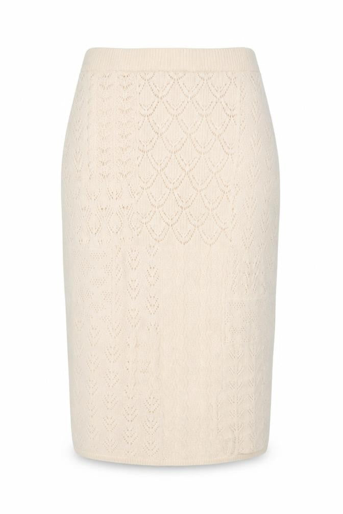 Marks and Spencer Womens Beige Acrylic A-Line Skirt Size M