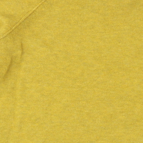 Farhi Womens Yellow Crew Neck Nylon Pullover Jumper Size M