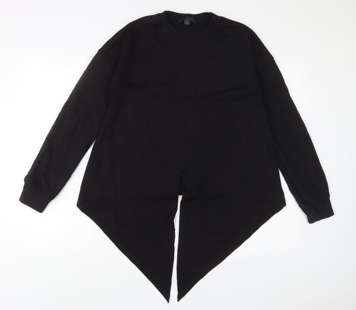 Missguided Womens Black Polyester Pullover Sweatshirt Size 8 Pullover