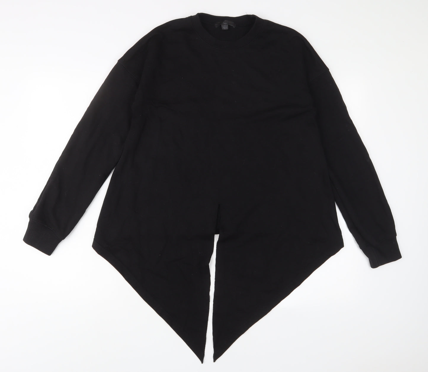 Missguided Womens Black Polyester Pullover Sweatshirt Size 8 Pullover