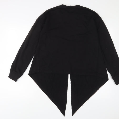 Missguided Womens Black Polyester Pullover Sweatshirt Size 8 Pullover
