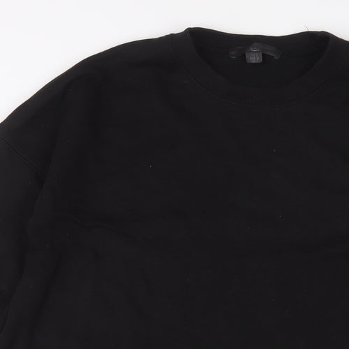 Missguided Womens Black Polyester Pullover Sweatshirt Size 8 Pullover