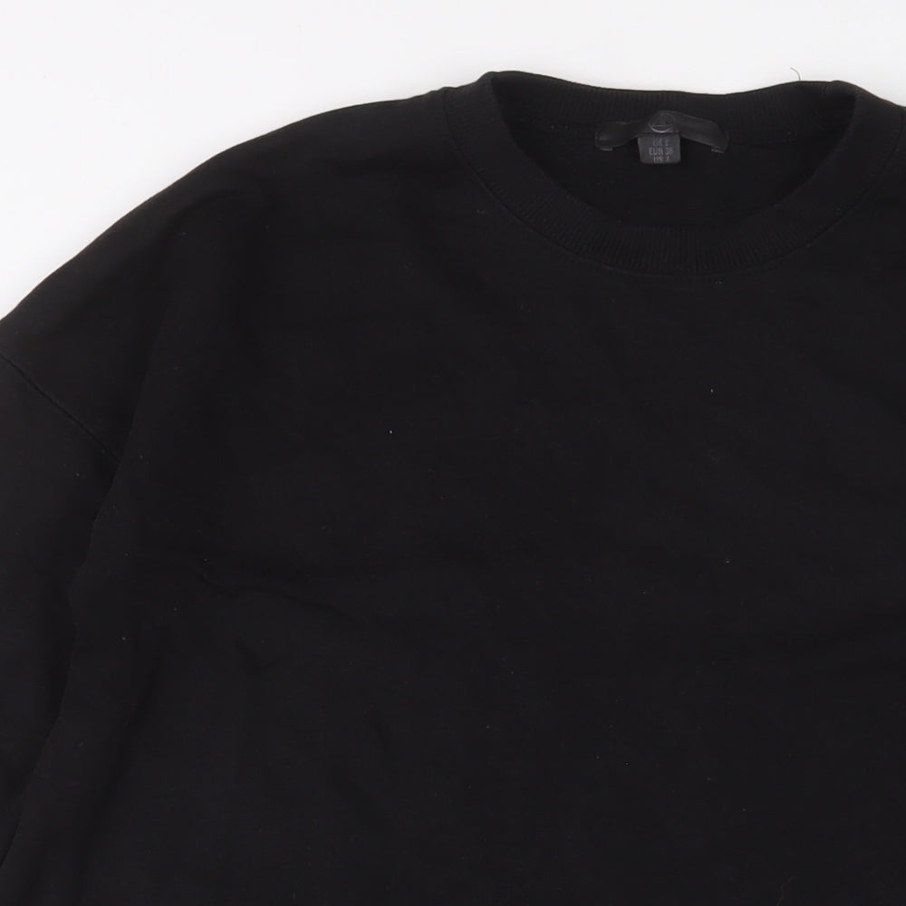 Missguided Womens Black Polyester Pullover Sweatshirt Size 8 Pullover