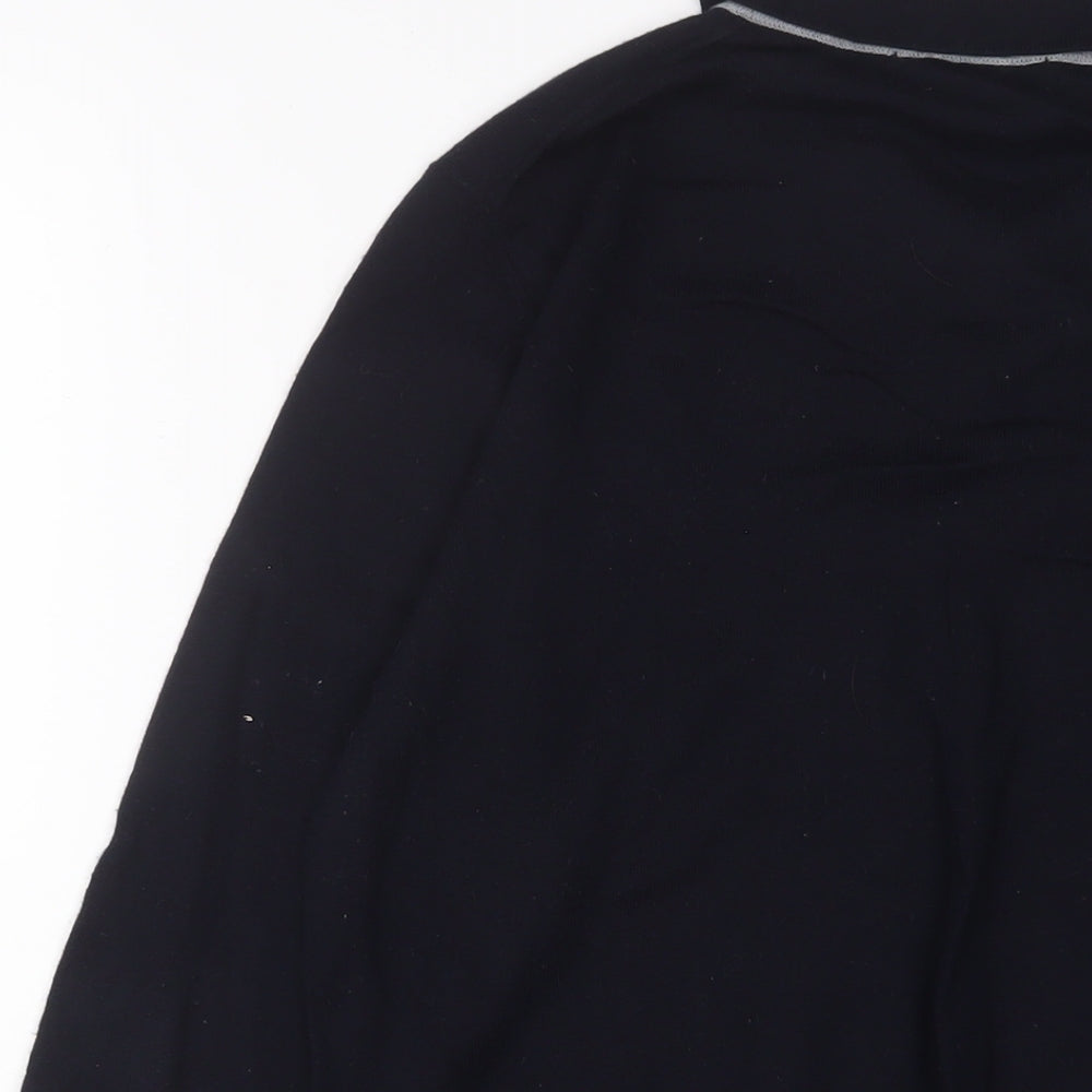Nigel Hall Mens Blue Wool Polo Size M Collared Button