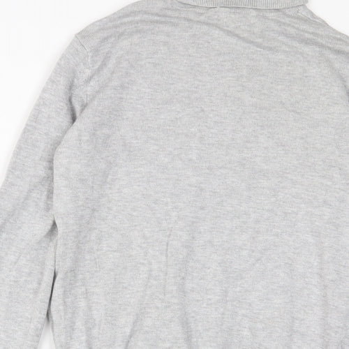 H&M Womens Grey Roll Neck Viscose Pullover Jumper Size XS