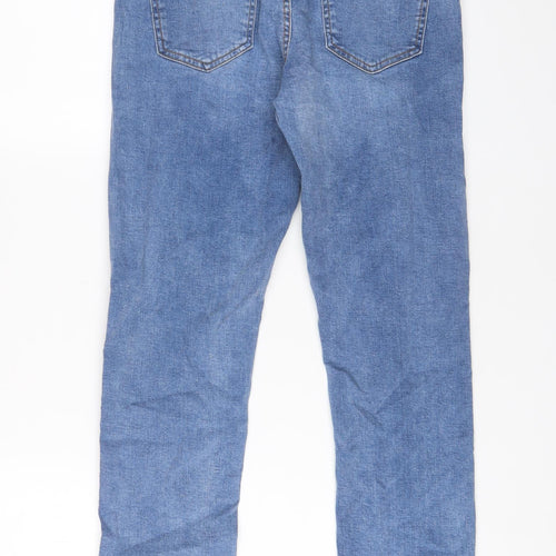 Dorothy Perkins Womens Blue Cotton Skinny Jeans Size 10 L25 in Regular Zip