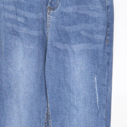 Dorothy Perkins Womens Blue Cotton Skinny Jeans Size 10 L25 in Regular Zip