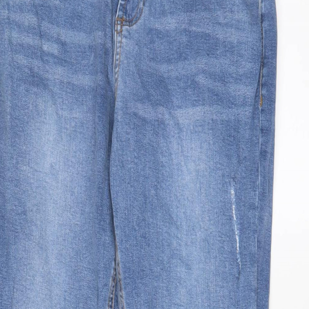 Dorothy Perkins Womens Blue Cotton Skinny Jeans Size 10 L25 in Regular Zip