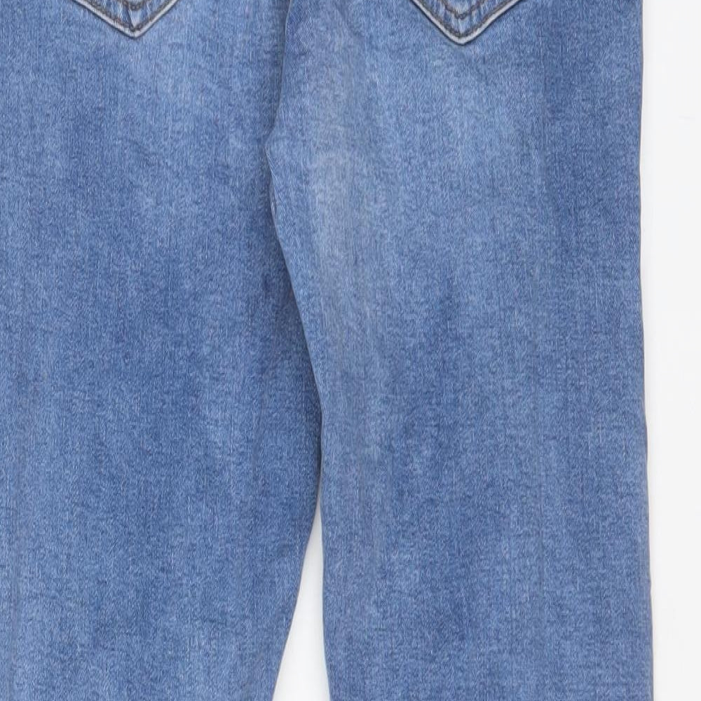 Dorothy Perkins Womens Blue Cotton Skinny Jeans Size 10 L25 in Regular Zip