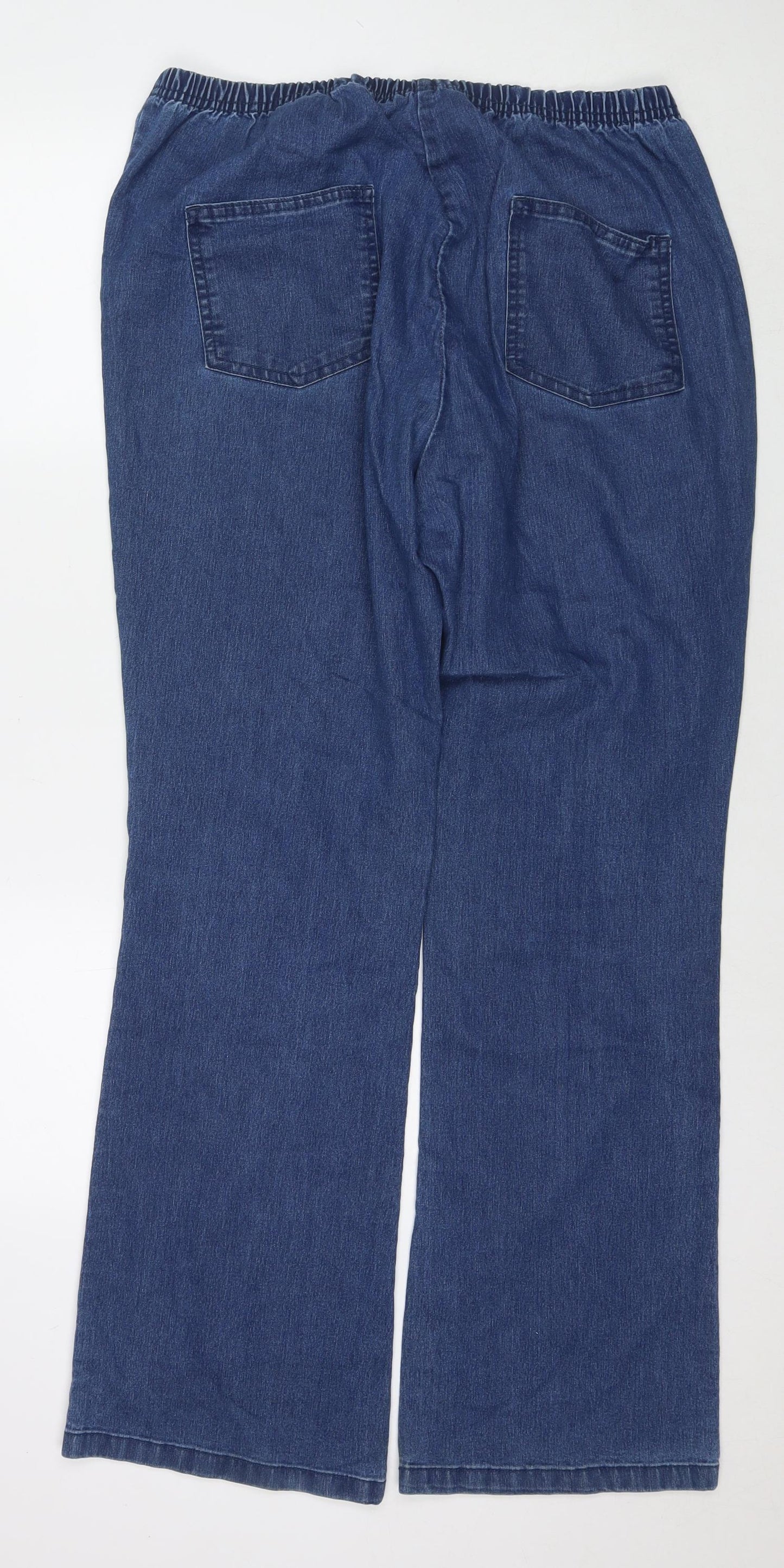 Denim Essentials Womens Blue Cotton Jegging Jeans Size 22 L31 in Regular