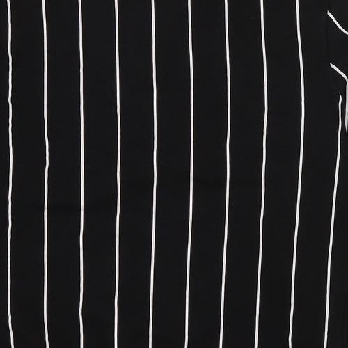 Kings Will Dream Mens Black Striped Cotton Pullover Sweatshirt Size S - Logo